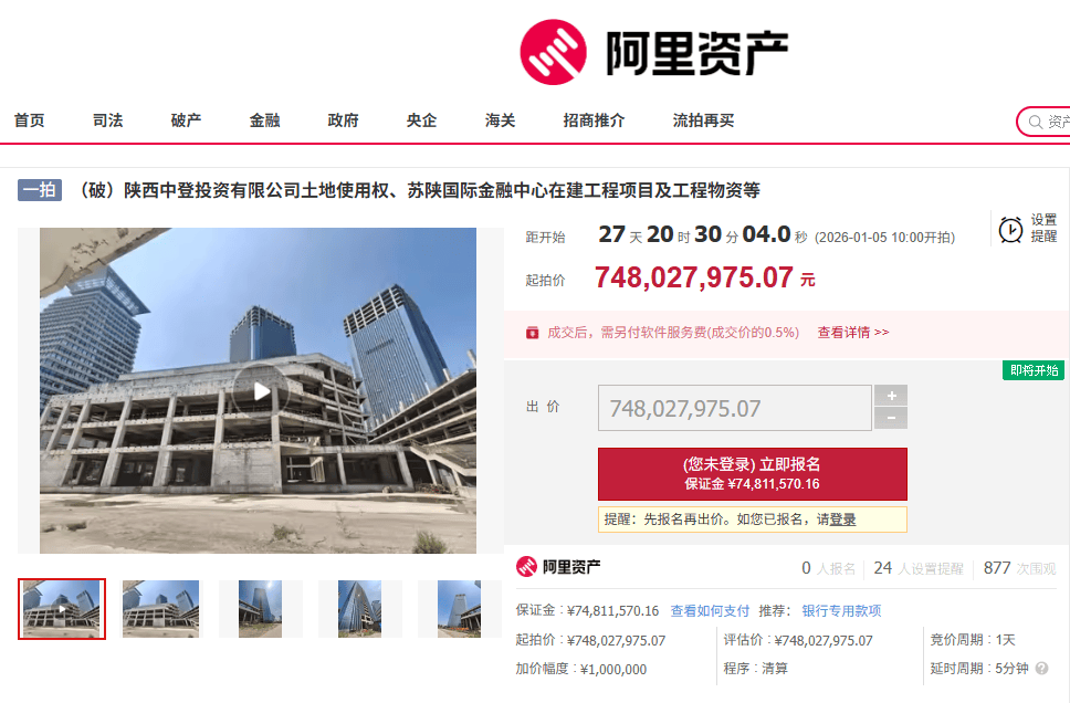 西安地标“双子塔”荒芜十年<strong></p>
<p>数字货币app</strong>，7.48亿起拍