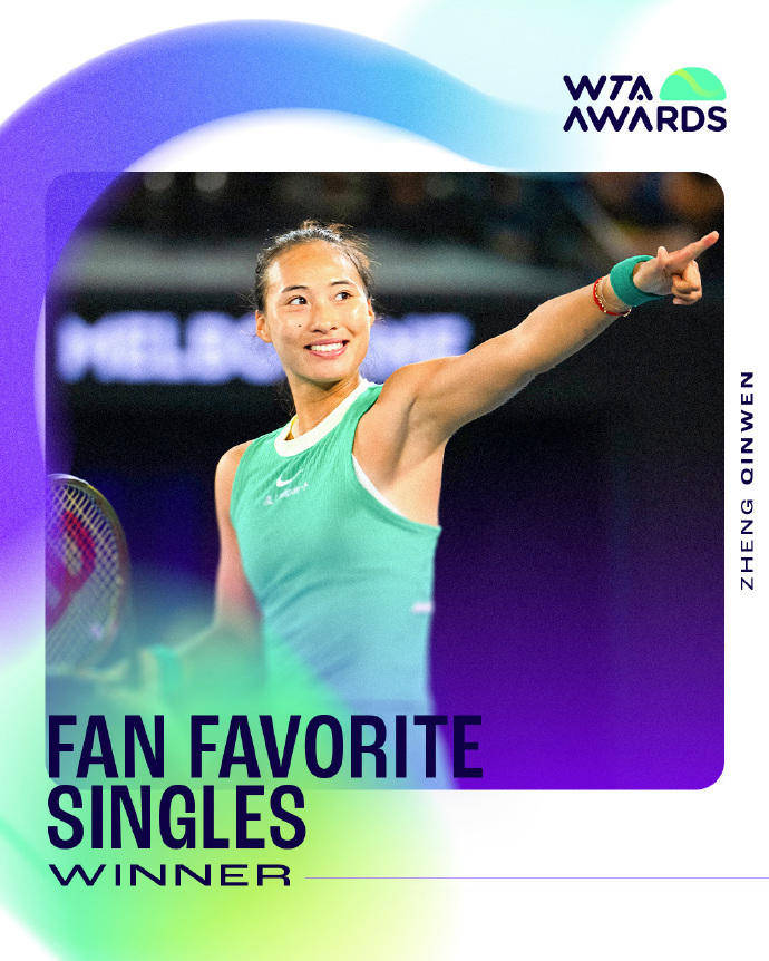 蝉联人气女王<strong></p>
<p>数字货币交易平台开发</strong>！郑钦文再次当选WTA最受欢迎单打球员