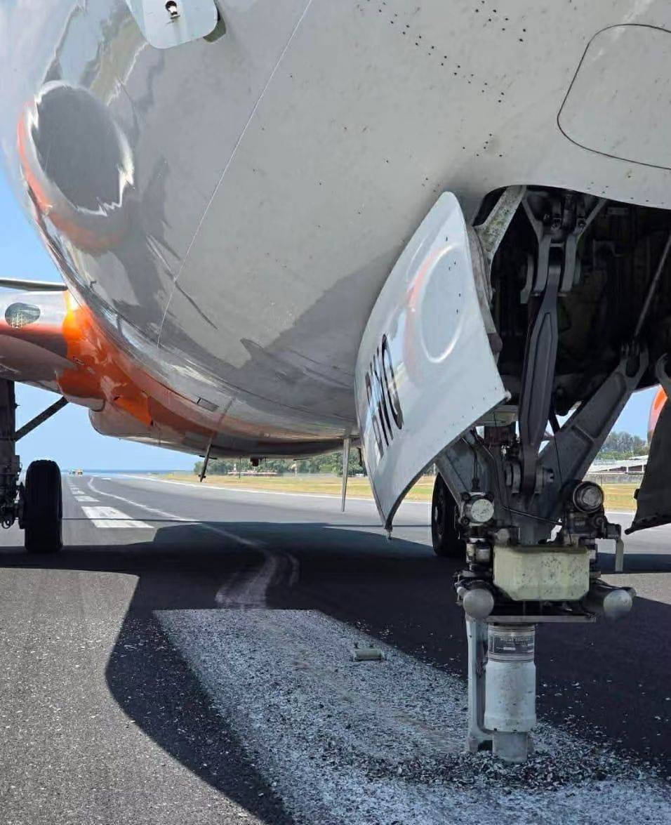 突发！印客机在泰国普吉硬着陆后前轮脱落<strong></p>
<p>虚拟币上市条件</strong>，跑道受损机场临时关闭，多趟航班延误或取消，普吉领办：已与机场沟通，妥善安排滞留中国旅客